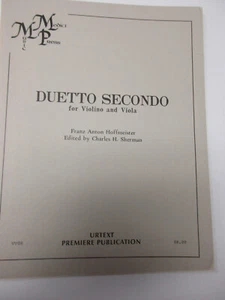 Partitura musical Franz Hoffmeister a dúo segundo violín y viola Medici Urtext Dúo - Imagen 1 de 5