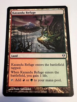 MTG Magic The Gathering Zendikar  Kazandu Refuge Uncommon LP - Image 1 of 2