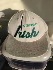 Notre Dame Fighting Irish Script Mitchell & Ness NCAA Snapback Hat Embroidered - Picture 1 of 6