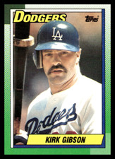 1990 Topps #150 Kirk Gibson Los Angeles Dodgers