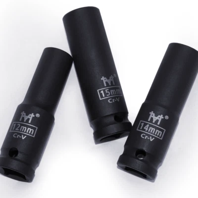 1 Pcs 1/2" Lengthen Impact Socket Adapter Square Hexagon Bit Socket 10mm - 38mm - Image 1 of 4