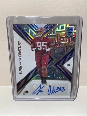 2017 ELITE JONATHAN ALLEN TURN OF THE CENTURY SSP BLUE ICE ROOKIE AUTO 4/5!! - Image 1 of 4