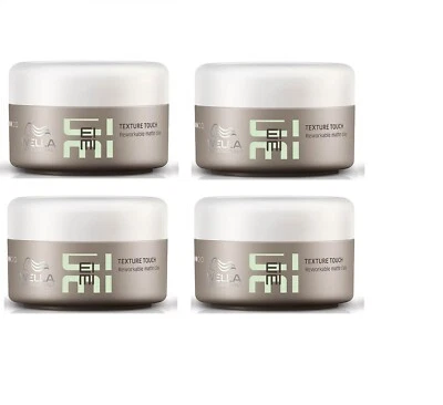 Wella Eimi Texture Touch cera modeladora de cabelo argila fosca 75ml pacote com 4 - Imagem 1 de 2