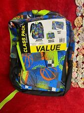 NWT Boys 3 Piece Sports Theme Backpack Set w Insulated Lunch Sack & Tablet Case