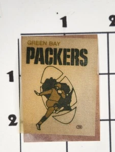 Green Bay Packers Sticker Patch Vintage Cloth Football NFL 1972 Fleer - Picture 1 of 1