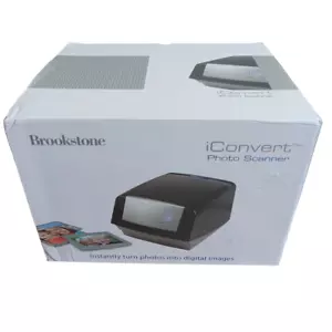 Brookstone iConvert Photo Digital Scanner 600 DPI USB Scans photos - Picture 1 of 8