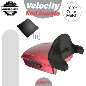 SUNGLO ROJO VELOCITY para Harley/Softail Rushmore Chopped Tour Pack Envolvente - Imagen 1 de 12