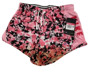 Nike Running Shorts Youth Girls Large Dri FIT Dry Tempo 3 Inch Pink Floral Print - Picture 1 of 4
