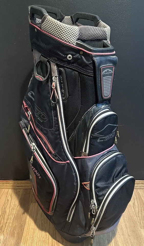 Sun Mountain C-130 6-Way Cart Bag - Red/Black/Grey Used Comes With Rain Cover - Image 1 of 4