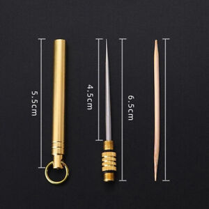 Reusable Toothpick with Waterproof Stainless Steel Toothpick Box Mini Toothpick.