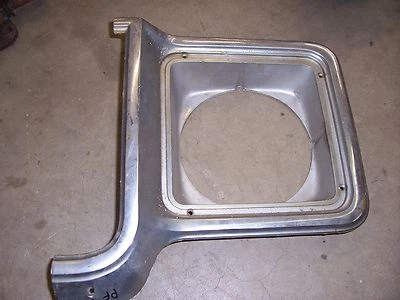 1973-1978 Chevrolet GMC truck exterior front headlight bezel chrome core trim D - Image 1 of 2