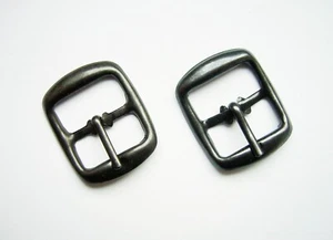 5 x hebilla de cinturón, hebilla de zapato, hebilla doble, acero/bronceado 20mm, 3/4" - Imagen 1 de 1