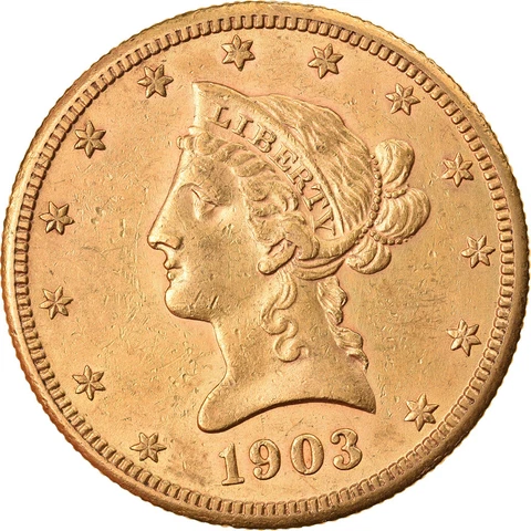 [#864431] Coin, United States, Coronet Head, $10, Eagle, 1903, U.S. Mint, San Fr Cover
