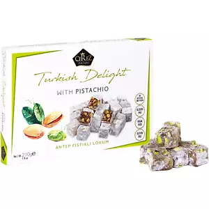 Cerez Pazari Turkish Delight Pistachio Candy Gourmet Premium Vegan Sweets Small - Picture 1 of 12