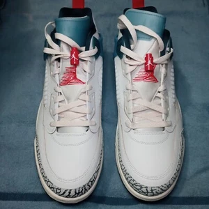 Jordan Spizike Low Men's Size 13 White/Gym Red-Armory Navy HM3712-164 - Picture 1 of 12