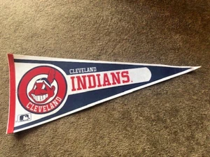 Cleveland Indians, Chief Wahoo, Baseball Vintage 30-Inch Felt Pennant Ex-to-NM - Picture 1 of 14