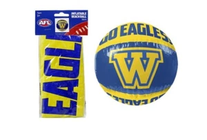 AFL West Coast Eagles Football Club Inflatable Beach Ball 50cm New - Picture 1 of 1