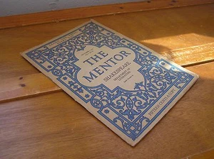 THE MENTOR William Shakespeare Serial Number 66 by Hamilton Wright Marie – GOOD - Imagen 1 de 5