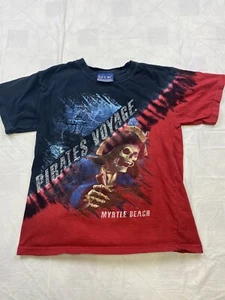 Vintage Pirates Voyage Myrtle Beach Tie Dye T-shirt Youth Large - Picture 1 of 7
