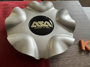 #K 1) ASA Wheels Silver Center Cap # 8B432 / 8B616 Custom Center Cap