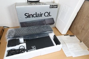 Vintage Sinclair QL Computer Boxed Manual Folder Game Microdrive Cartridges RARE - Afbeelding 1 van 24