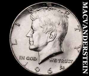 1964 Silber Kennedy Half Dollar - Auswahl Gemme Brillant unc glänzend #C2672 - Bild 1 von 2
