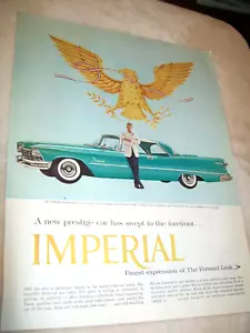 1957 Chrysler Imperial large-mag car ad -"A new prestige car..." - Picture 1 of 1