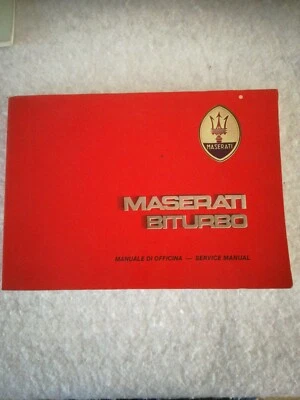 MASERATI BITURBO manuale OFFICINA .  Perfetto ottime condizioni  - Immagine 1 di 4