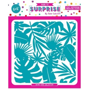 Made to surprise by Sam Calcott LEAFY BACKGROUND embossing folder - Picture 1 of 1