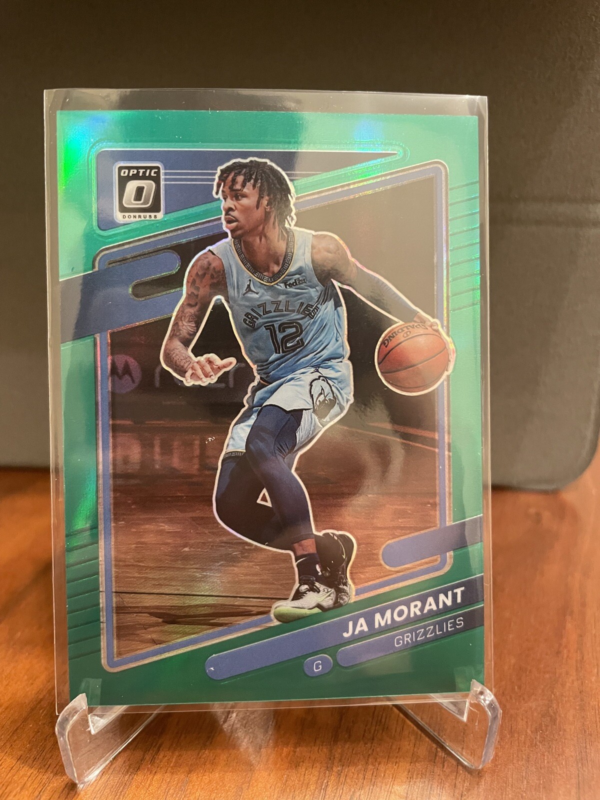 Ja Morant 2021-22  Panini Donruss optic Green #144 Memphis grizzlies /5 Rare!