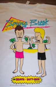 Beavis and Butthead Spring Break T Shirt Full Size S-5XL TT138 - Picture 1 of 3