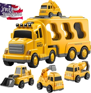 Construction Truck Boy Toys for 3-5 Year Old Toddlers - Toys for 3 4 5 6 7 Years - Picture 1 of 12