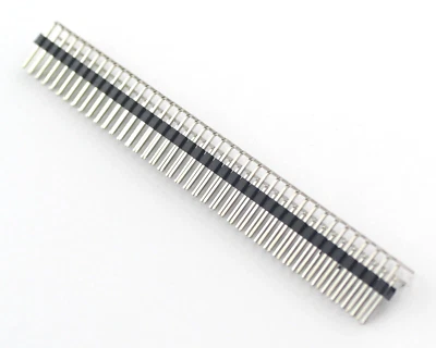 5pcs 2x40 80 Pin Male Right Angle Header 2.54mm 0.1" Black 90 Degree - Image 1 of 2