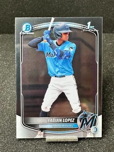2025 Bowman Chrome 1st Prospect  FABIAN LOPEZ  #BCP-19 - Picture 1 of 2