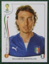 2014 Panini Brasil World Cup Album Sticker #328 Italy RICCARDO MONTOLIVO