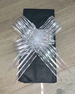 Paquete de 10 arcos envolventes de flores de regalo de Navidad azules - Imagen 1 de 6