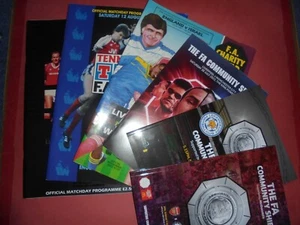 CHARITY SHIELD / COMMUNITY SHIELD PROGRAMMES - CHOOSE FROM LIST - Picture 1 of 36