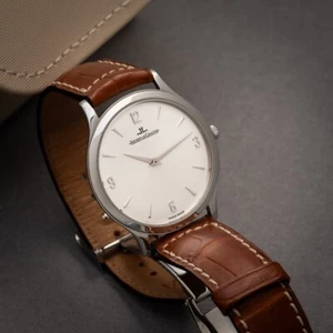 jaeger-lecoultre ultra thin manual watch man men 34mm le coultre 145.8.79 - Imagen 1 de 8