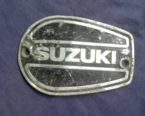 Vintage Suzuki Motorcycle Badge Motor Bike ORIGINAL FACTORY ITEM Step through - Picture 1 of 1