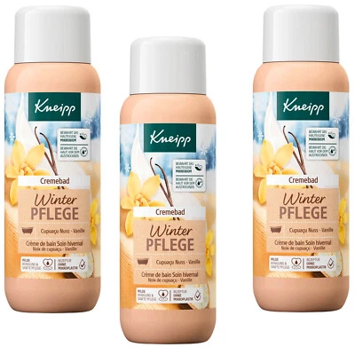 3x 400ml Kneipp Cremebad Winterpflege Gefühl Cupuacu Nuss Vanille - Bild 1 von 3