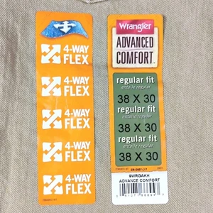 Jeans Wrangler Advanced Comfort Calce Regular Marrón Tostado 38x30 Denim Flexible 4 Vías Nuevos con Etiquetas - Imagen 1 de 7