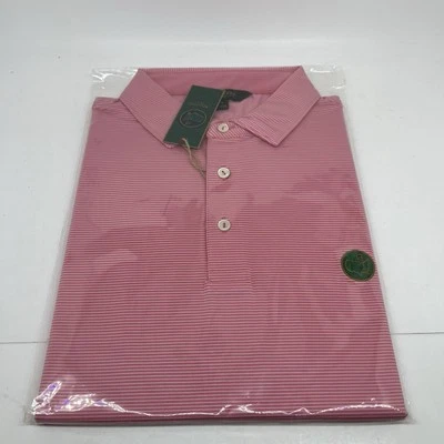 NEW Masters Polo XL Member Berckmans Place 1934 Mens Golf Shirt Bubble Pink - Image 1 of 4