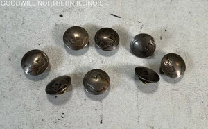 Vintage Set of 8 Buffalo Nickel Coin Button Collectibles - Picture 1 of 6