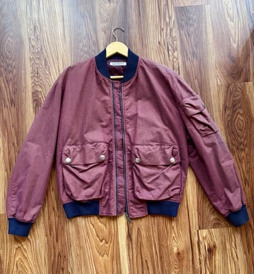 Bikkembergs Maroon Bomber Jacket (Size 48, M) — 第 1/4 张图片