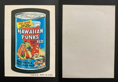 Wacky Packages 1973 tercera serie 3 Hawaiian Punks espalda blanca excelente/casi nuevo estado raro Foto 1 de 3
