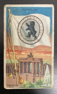 1909-11 T59 Sub Rosa Flags of All Nations BERLIN Tobacco Card! Brandenburg Arch - Bild 1 von 2