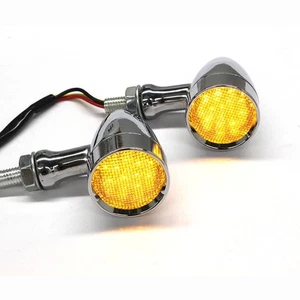 For Honda VTX1800C VTX1300C Chrome Motorcycle LED Turn Signals Blinker Lights - Picture 1 of 12