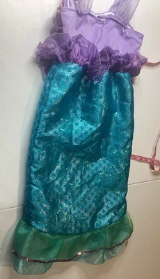 Disney Mermaid Dress 4-6  Pretend Play Dress Up Costume Sz Small - Image 1 of 4