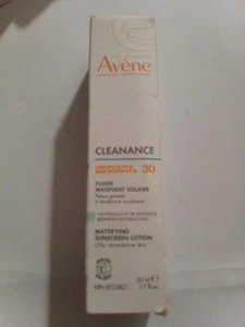 Loción protectora solar matificante Avene Cleance - SPF30 1,7 oz 50 ml caducidad 26/09 - Imagen 1 de 1