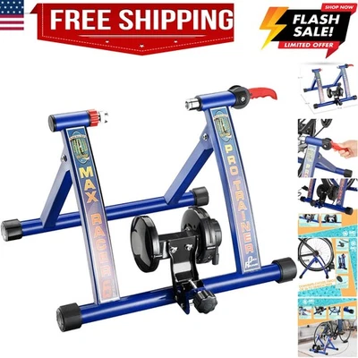 Max Racer PRO 7 Levels of with Smooth Magnetic Resistance Bicycle Trainer All... - Image 1 of 4